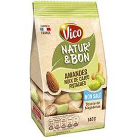 Natur'&Bon - Amandes noix de cajou pistaches (140g)