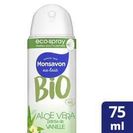 MONSAVON Déodorant Spray aloe vera vanille Bio 75ml
