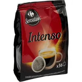 CARREFOUR SENSATION Café dosettes intenso 252g
