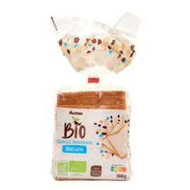 Pain de mie nature grandes tranches avec croûte (500g)