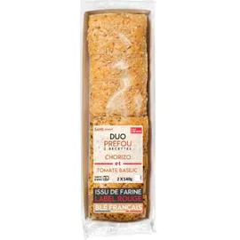 Préfou duo tomate basilic et chorizo (2x140g)