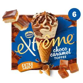 NESTLÉ, EXTRÊME Glace Cône Choco Caramel Toffee EXTREME 426g