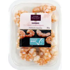 MONOPRIX GOURMET Gambas cuites et décortiquées 110g