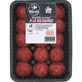 CARREFOUR LE MARCHÉ Boulettes au boeuf à la bolognaise 375g