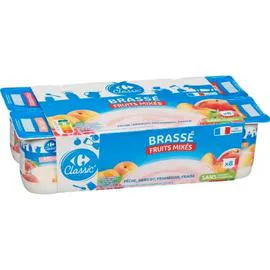Yaourt fruits mixés brassé (8x125g)