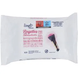 Lingettes démaquillantes visage yeux (x25 )