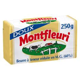 MONTFLEURI Beurre Doux 60% Mat. Gr. 250g