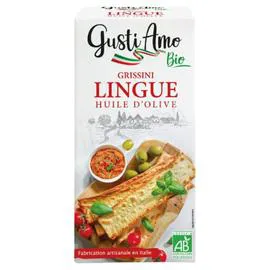 Grissini lingue à l'huile d'olive (120g)