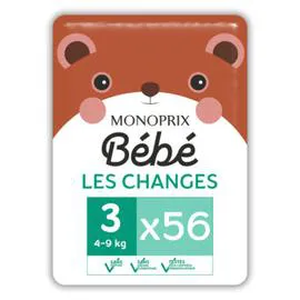 MONOPRIX BÉBÉ Couches Taille 3 x56 x56