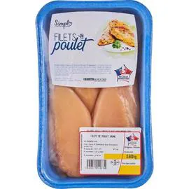 Filets de poulet jaune (600g)