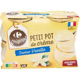 CARREFOUR ORIGINAL Crème dessert vanille 4x100g