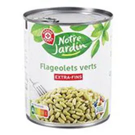MARQUE REPÈRE, NOTRE JARDIN Flageolets verts Extra fins 530g