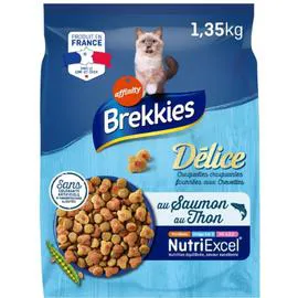 Croquettes saumon et thon pour chat - Délice poisson (1,35kg)