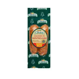 Saucisses de Montbéliard fumées (2x90g)