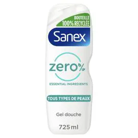 SANEX Gel Douche Hydratant Tous Types De Peaux Zéro% Essential Ingrédients 725ml