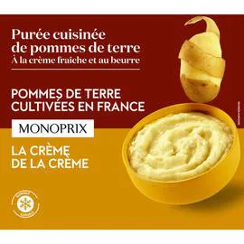 MONOPRIX Purée cuisinée de pommes de terre , surgelés 750g