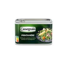 CASSEGRAIN Printanière Carotte, Petit Pois, Champignon 265g