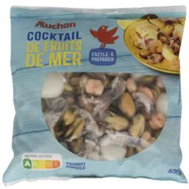 Cocktail de fruits de mer à base de moules calamars et crevettes (400g)