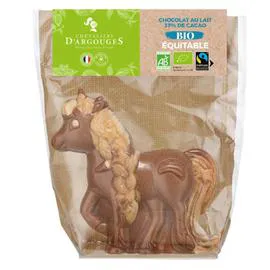 Chocolat de Pâques Bio au lait licorne (90g)