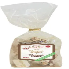 Sachet de nougats blanc et noir (200g)