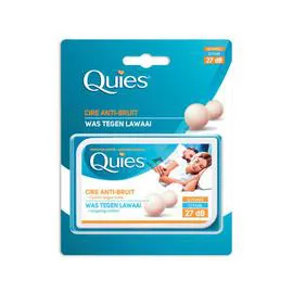 QUIES Quies Protection Auditive, Cire Naturelle, Confort Longue Durée, Idéal Pour Dormir, 27 Décibels l'unité
