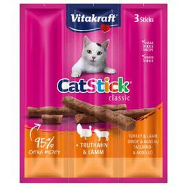 Sticks à la dinde et à l'agneau pour chat (18g)