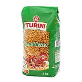 MARQUE REPÈRE, TURINI Pâtes Coquillettes 1kg