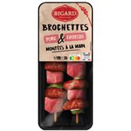 Brochettes Porc Chorizo x2 (310g)