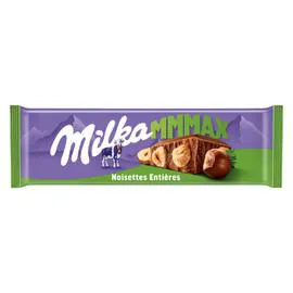 MILKA Chocolat au lait et aux noisettes entières MMMax 270g