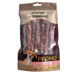 Récompense pour chien sticks au canard (80g)
