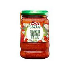 Sauce Tomate séchée Italia Bio Sans gluten - Ail (190g)