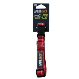 Collier pour chien nylon rouge (l'unité)