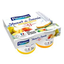 Yaourt de Savoie sur lit de fruits jaunes (500g)
