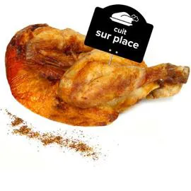 Demi poulet rôti (l'unité)