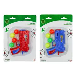Jouet pistolet lance balles 17cm (l'unité)
