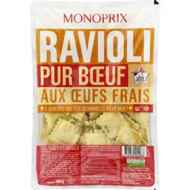 MONOPRIX Ravioli pur boeuf 300g