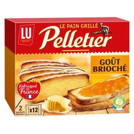 LU, PELLETIER Pain grillé goût brioché 500g