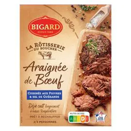 Araignée de boeuf cuite et sa sauce au poivre (400g)