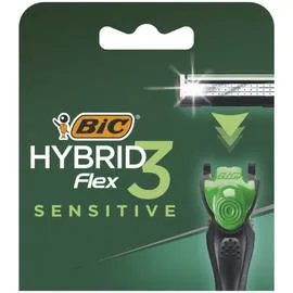 BIC Lame de rasoir flex 3 hybrid sensitive x4