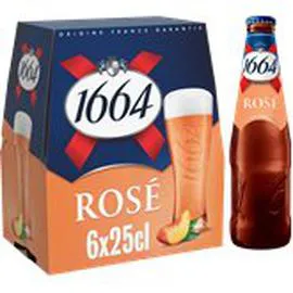 Bière aromatisée Rosé Pêche Framboise (6x25cl)