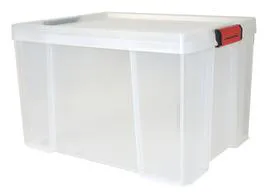 Boîte de rangement clip and store 45L transparent (l'unité)