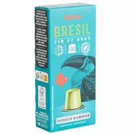Capsules de café 100% Brazil compatibles Nespresso (52g)