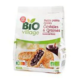 MARQUE REPÈRE, BIO VILLAGE Pain grillé 5 céréales 225g