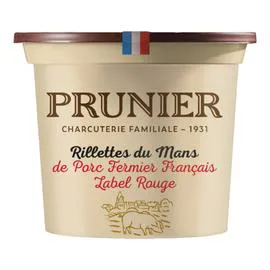 Rillettes du Mans de porc fermier Français - Label rouge (400g)