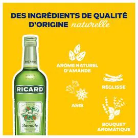 RICARD Pastis de Marseille Anisé Amande Bio 45% 70cl