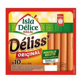 Saucisses halal Déliss' Original knacks (350g)