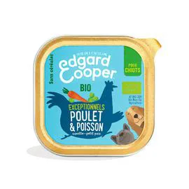 Pâtée pour chiot poulet poisson Bio (100g)