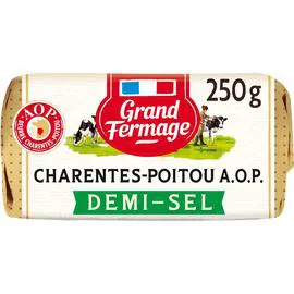 Beurre moulé demi-sel AOP Charentes-Poitou (250g)