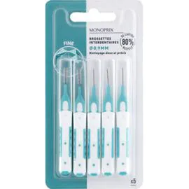 MONOPRIX Brossettes interdentaires fines 0.9mm l'unité
