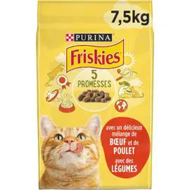 Croquettes pour chat au boeuf/poulet/légumes (7,5kg)